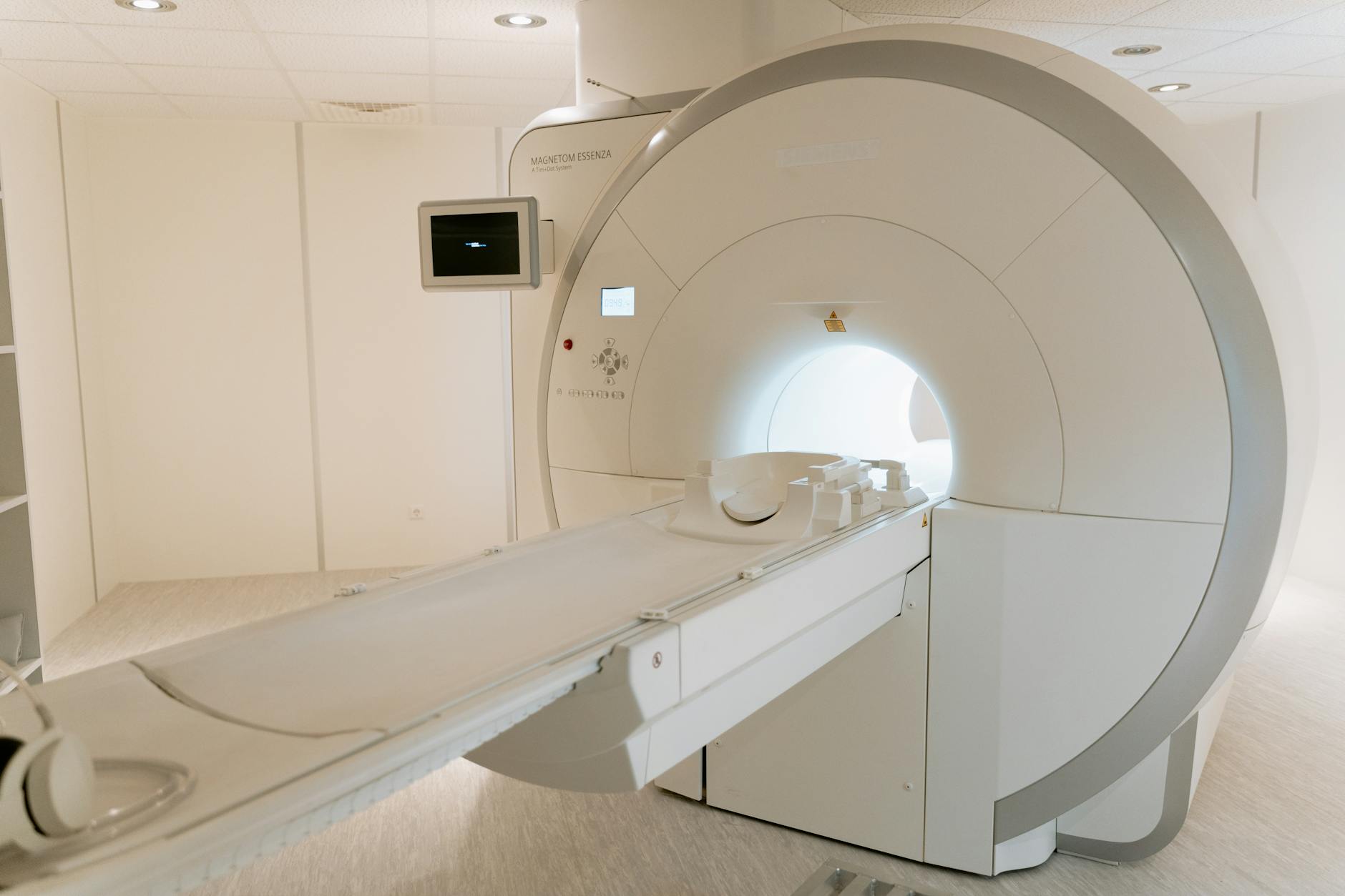 MRI machine in a clinical setting