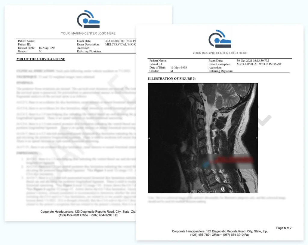 Expert Radiology report thumbnails